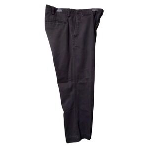 Haggar Life Khaki Pants Men's 38x29 Gray Relaxed Straight Casual Pockets Repreve